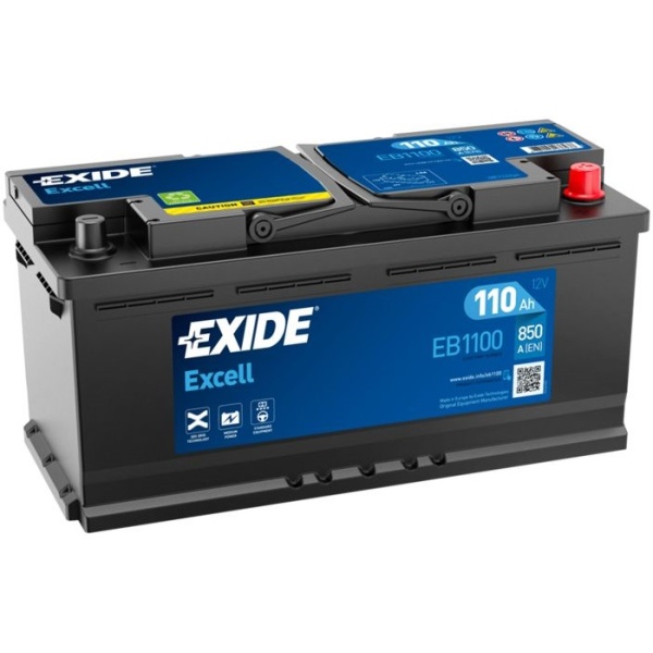 Baterie Exide Excell 110Ah 850A 12V EB1100